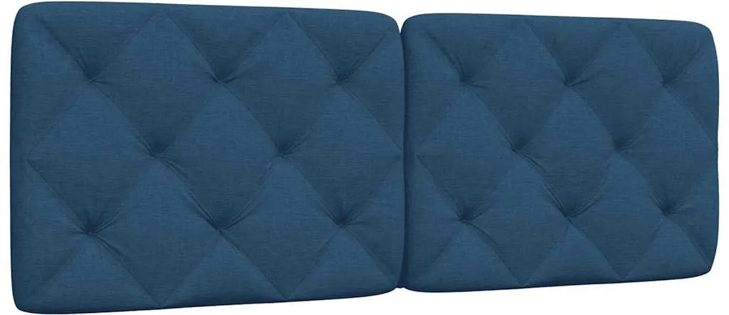 vidaXL Pernă pentru tăblie de pat, albastru, 120 cm, material textil