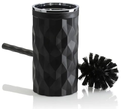 Set de baie REINA 5 buc. negru/crom