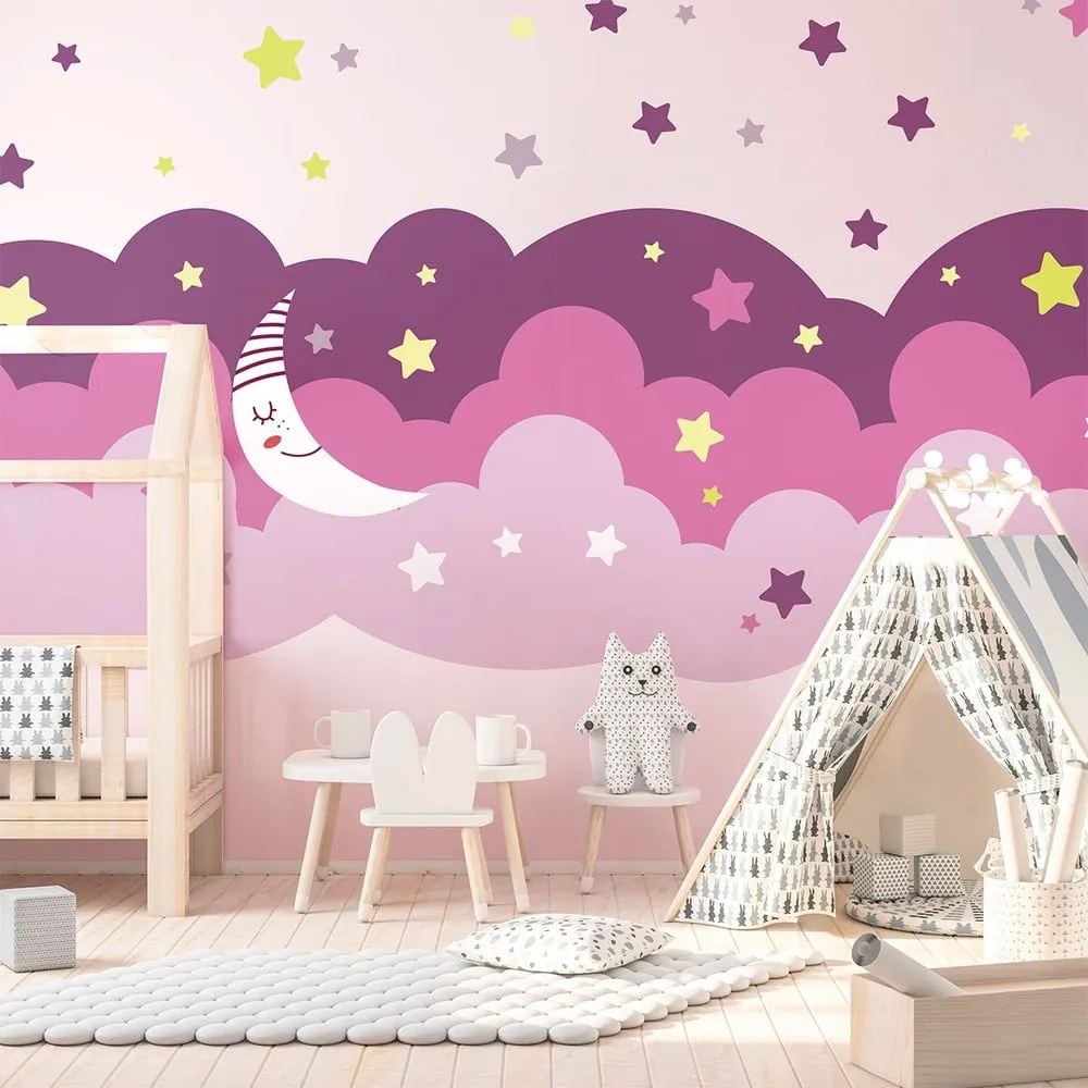 Autocolant Ambiance Scandinavian Clouds Starry Sky