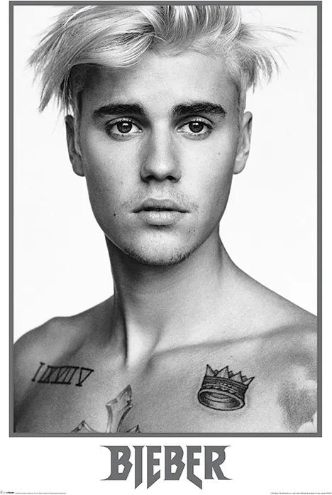 Justin Bieber - Bieber Black and White Poster, (61 x 91,5 cm)