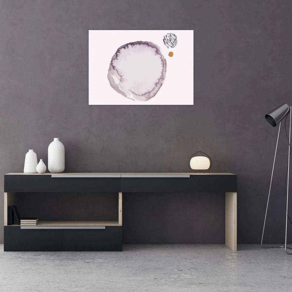 Tablou pe sticlă - Minimalism violet N⁰4 (70x50 cm)