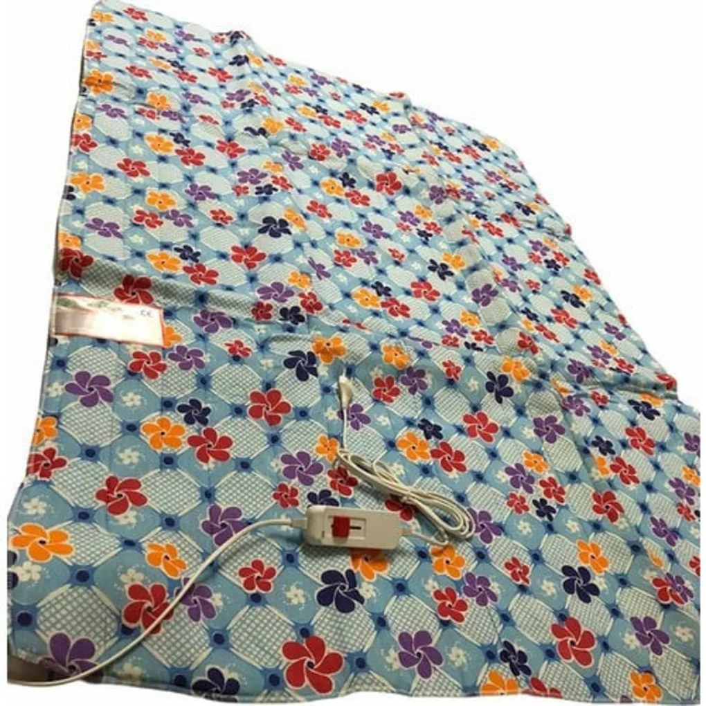 Saltea electrica HouseXL™ Palmiye , 115X150 cm, 80 W, 2 trepte de temperatura, Patura electrica, Multicolor