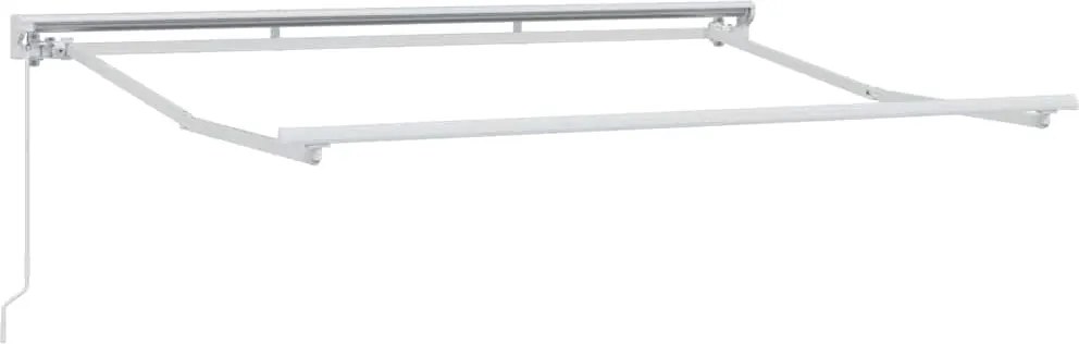 vidaXL Cadru de copertină Manual Ajustabil Alb 3 x 2 m Oțel