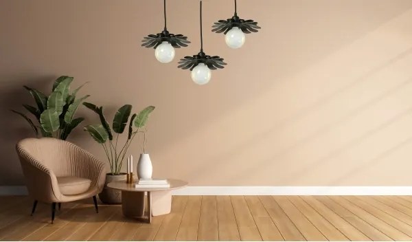 Bohemia-Design - Pendul pe cablu 1xE27/60W/230V, negru
