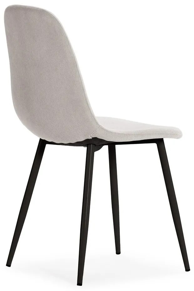 Scaune de dining crem 4 buc. tapițate Minka – Marckeric