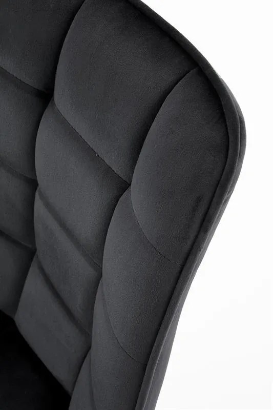 Set 6 scaune K332 velvet negru