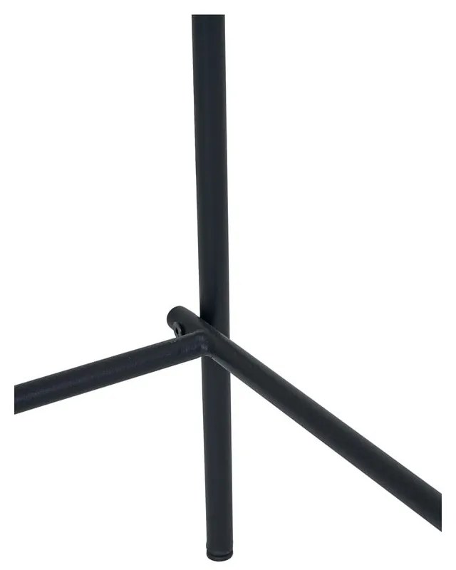 Scaun de bar negru/maro stivuibil cu aspect de lemn de frasin (înălțime șezut 66 cm) Estepona – House Nordic
