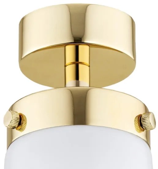 Lustră aplicată PASADENA 1xE27/15W/230V aurie/albă Argon 8005