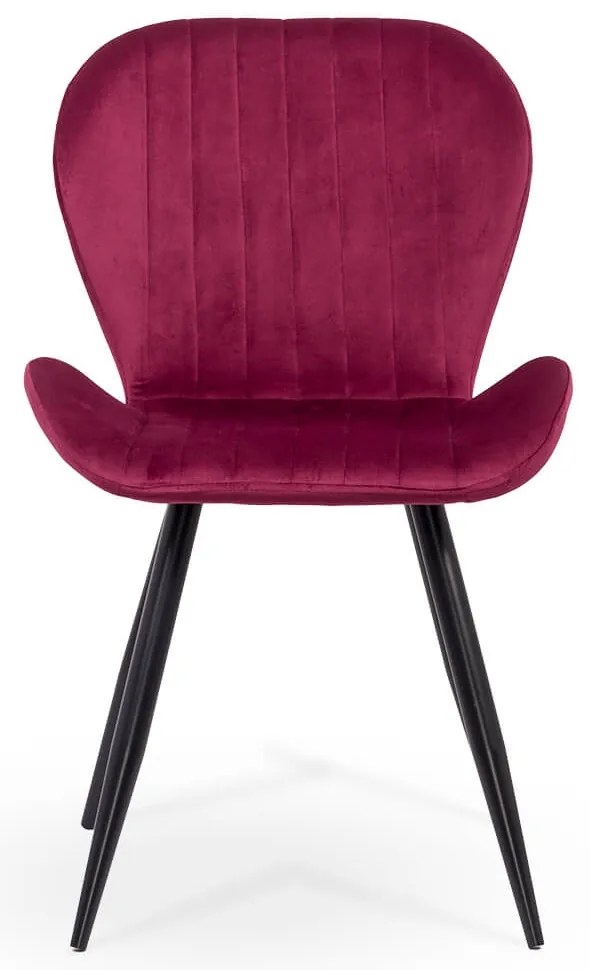 RESIGILAT - Scaun living din catifea BUC 248U visiniu