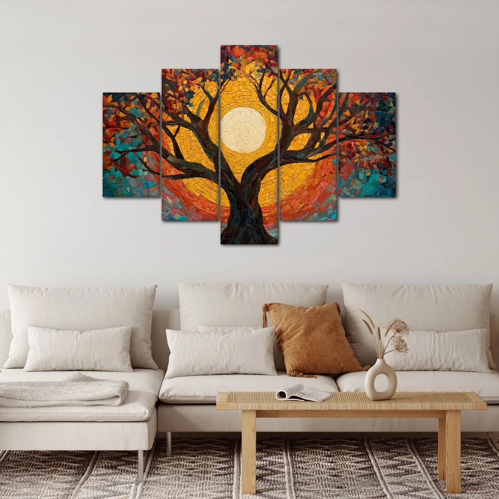 Tablou - Soarele în coroana arborelui vieții (150x105 cm)