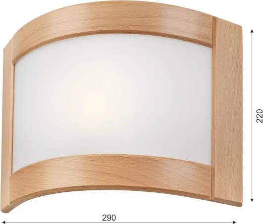 Aplica de perete ELODIE, 1 x E27, 60 W, 230 V