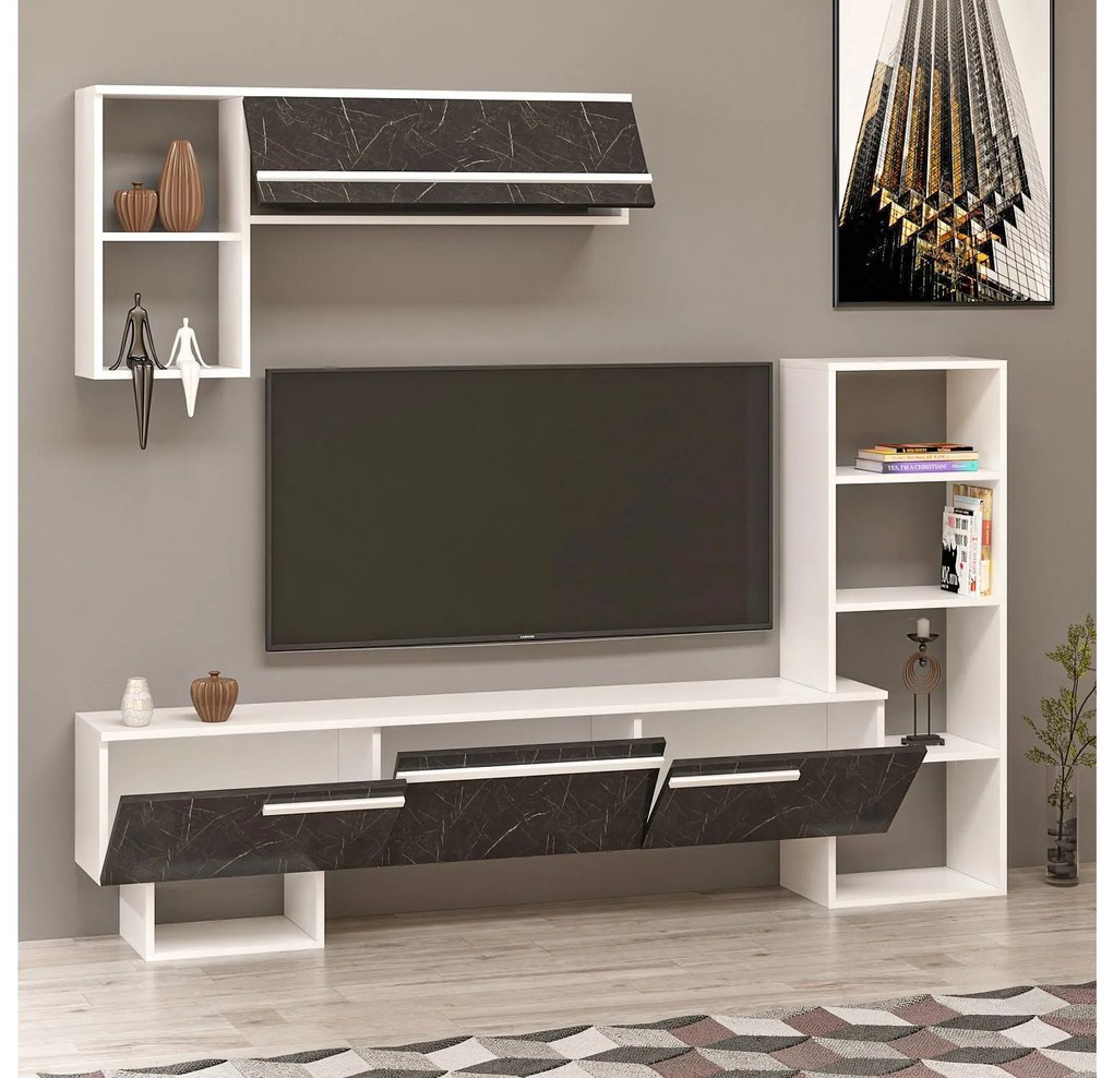 Mobilier living Vipado (alb + negru) . 1095665