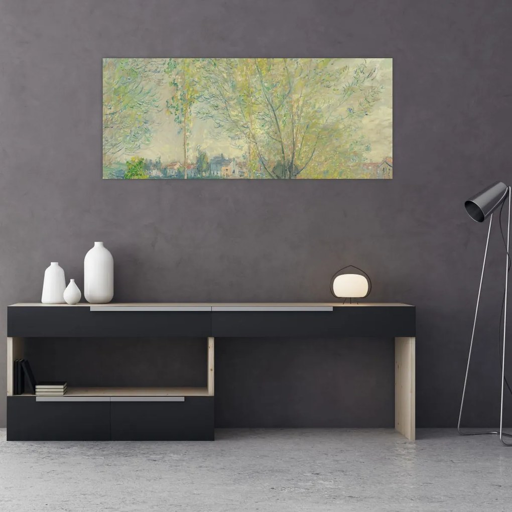 Tablou - Claude Monet, The Willows, reproducere (120x50 cm)