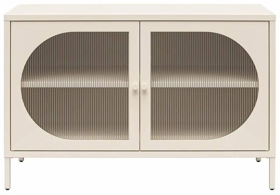 Vitrină crem din metal 100x64x40 cm Luna – Støraa