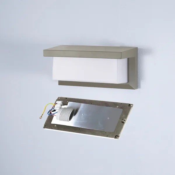 Brilagi - Aplică de perete LED RGBW BRICKY, pentru exterior, 1xE27/9W/230V, gri, IP54