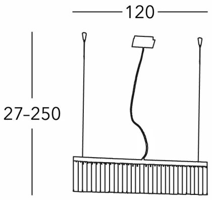 Kolarz 314.87.3 - Candelabru cristal PRISMA 7xG9/25W/230V aur 24K