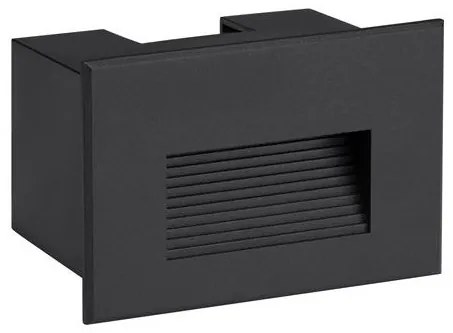 Spot LED incastrabil exterior, ambiental, IP65, POLKA negru