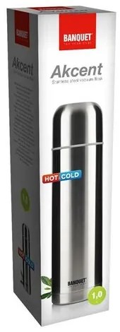 Termos din inox Banquet Akcent, 1 l, 1 l