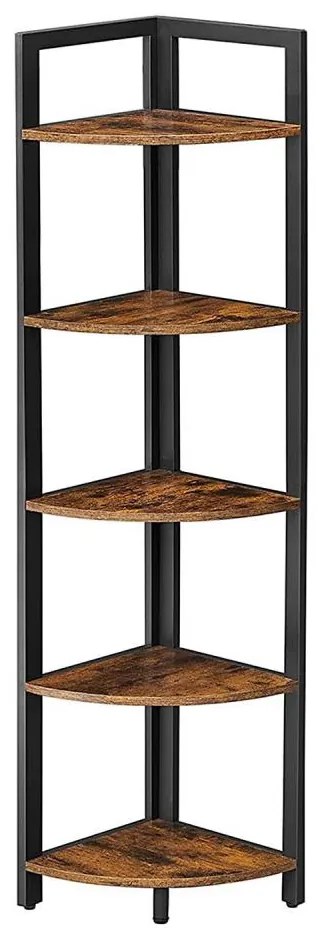 Bibliotecă NAVARO maro/negru