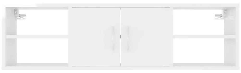 Raft de perete, alb extralucios, 102x30x29 cm, PAL 1, Alb foarte lucios