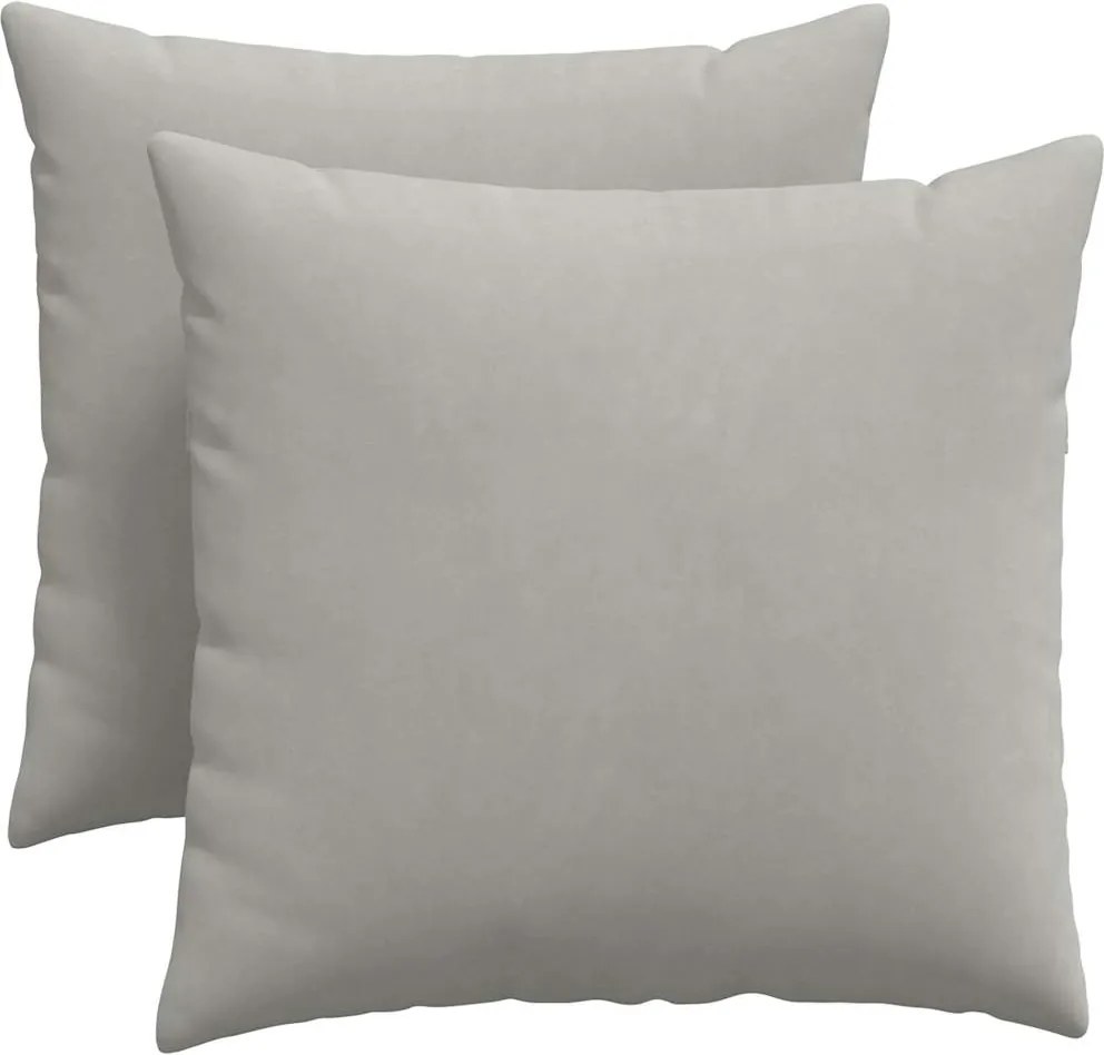 vidaXL Perne pentru canapea 2 pcs Gri deschis 50 x 50 cm țesătură