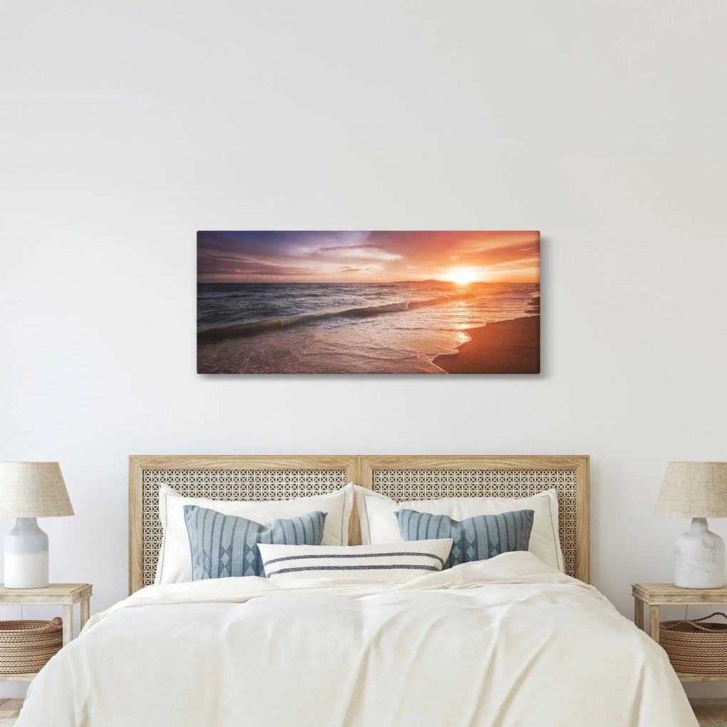 Tablou - Apus de soare în Thailanda (120x50 cm)
