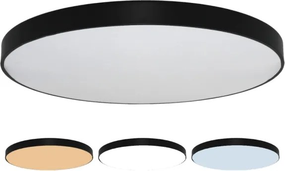 Plafonieră LED 300W, 230V, 3000/4000/6500K, Ø 120 cm, negru