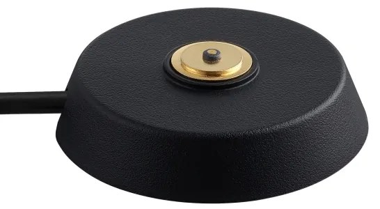 Nordlux - Lampă de birou reîncărcabilă LED ELLEN, dimabilă, 2,8W/3,7V, IP44, neagră