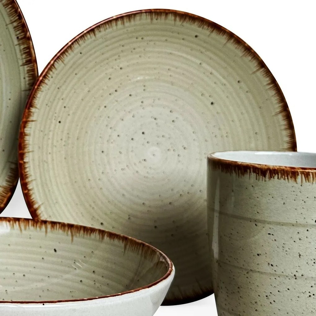 Banquet Set de tacâmuri Spiral Ivory, 30 bucăți