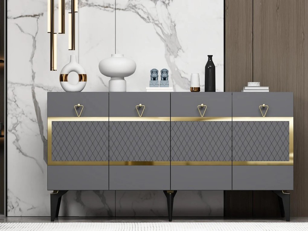 Dulap Vadiki 1 (antracit + auriu) . 1093449