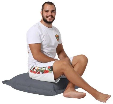 Pernă de podea 70x70 cm gri