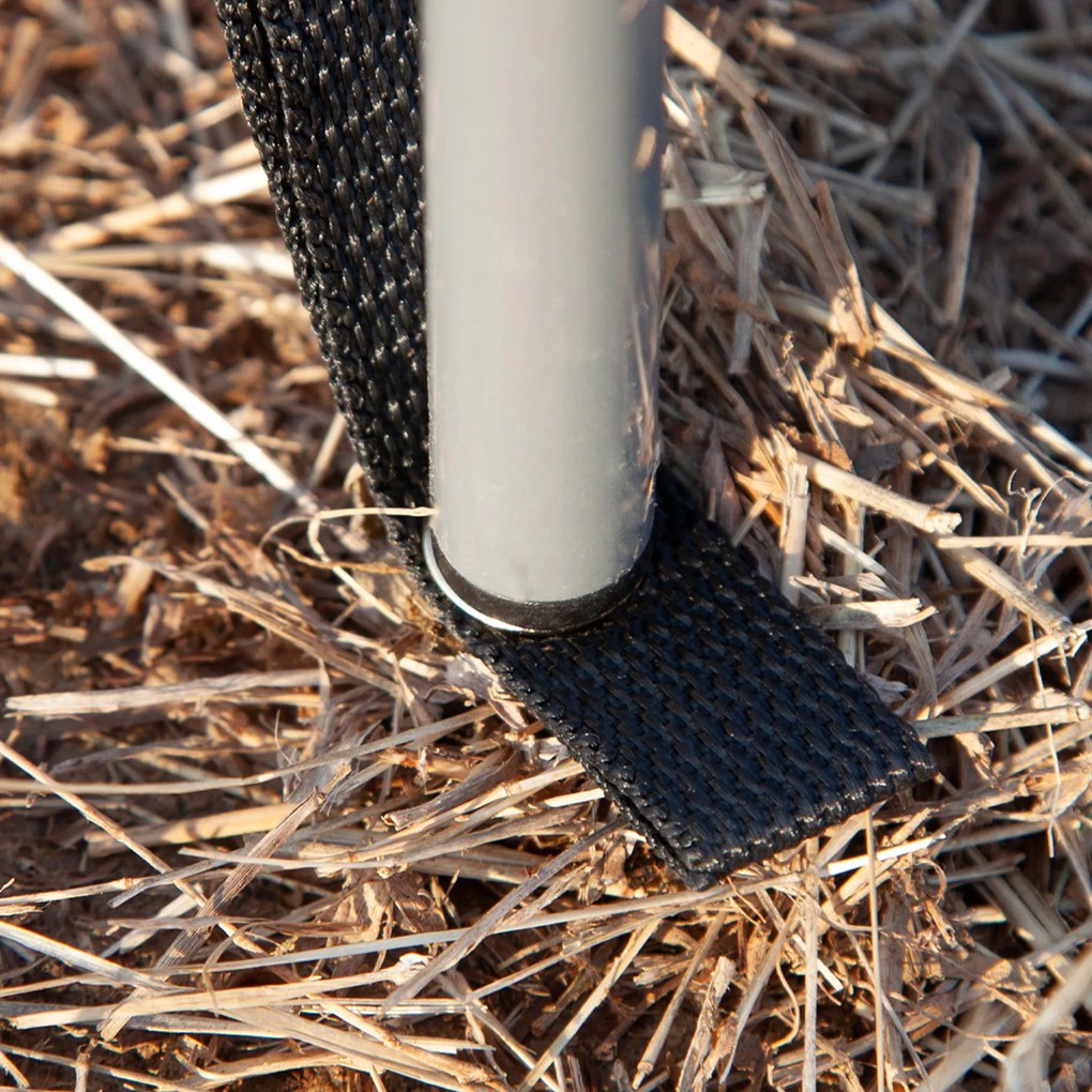 Outsunny Paravan de Plajă Pliabil din Poliester 540x150 cm Gri | Aosom Romania