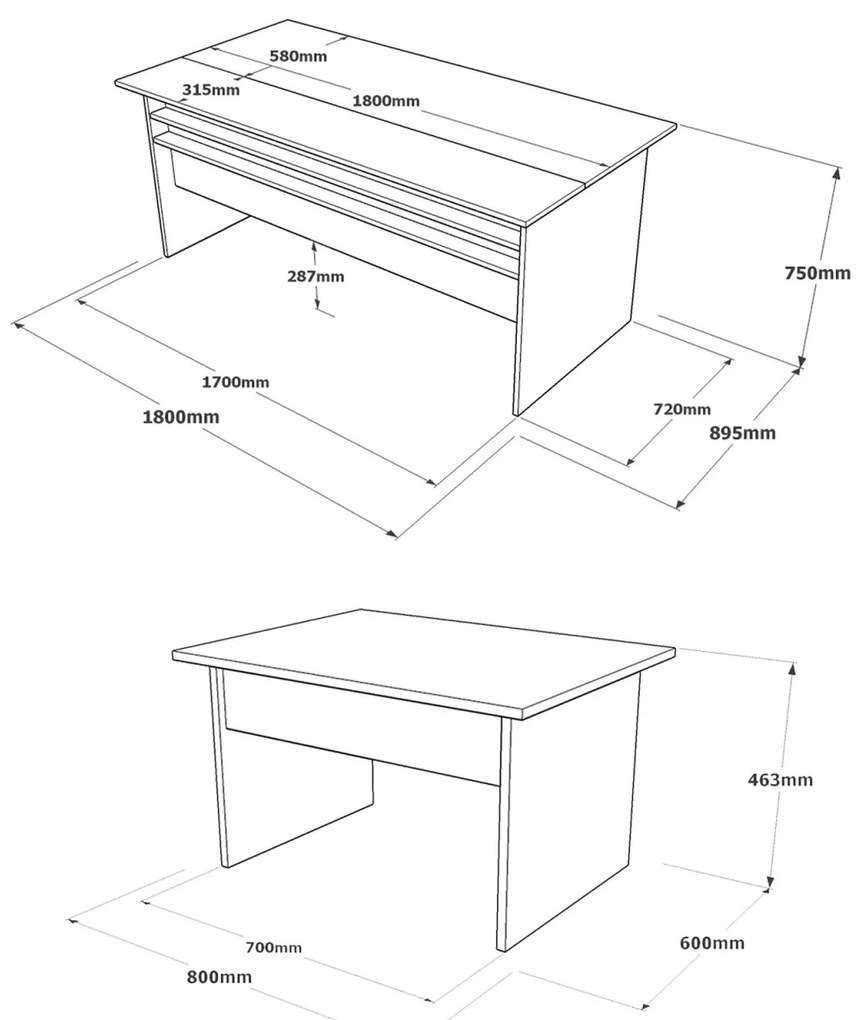 Set mobilier de birou VS6 - CGA