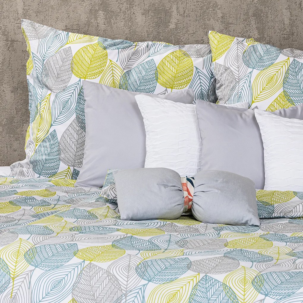 Lenjerie de pat din bumbac 4Home Nordic Leaves, 140 x 220 cm, 70 x 90 cm, 140 x 220 cm, 70 x 90 cm