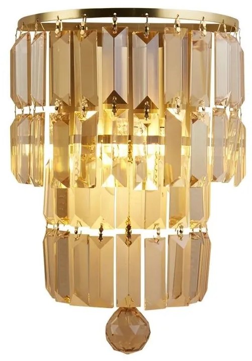 Aplica de perete baie cu protectie IP44 Empire 2LT, alama