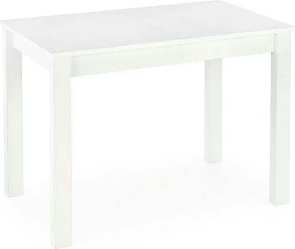 Masa extensibila GINO, alb, PAL furniruit, 100/138x60x75 cm