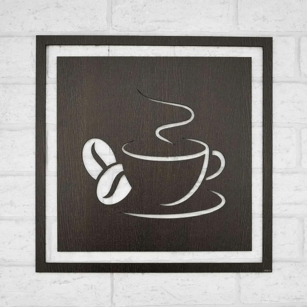 DUBLEZ | Decorațiune din lemn pentru bucătărie - Cafea