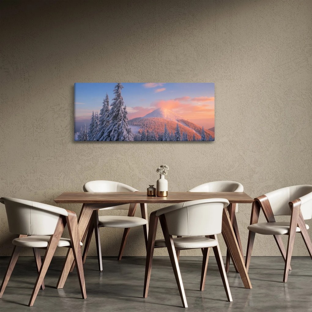 Tablou - Peisaj de iarnă (120x50 cm)