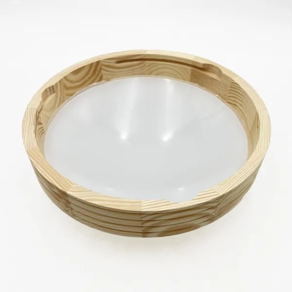 Plafonieră NATURAL MODERN SLIM 1xE27/15W/230V Ø 27,5 cm pin