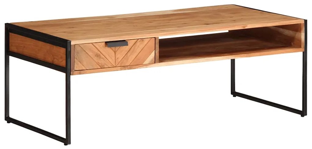 vidaXL Măsuță de cafea, 110x55x40 cm, lemn masiv acacia
