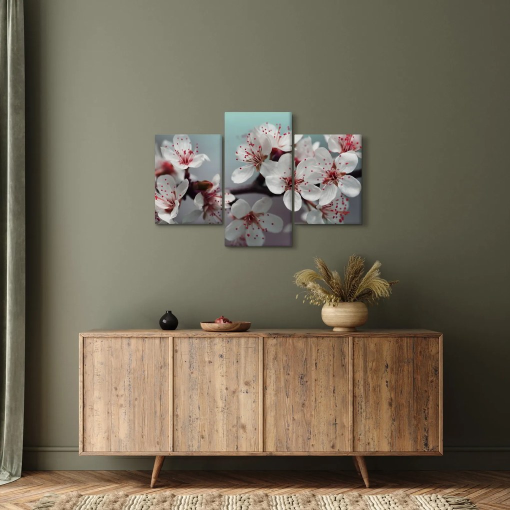 Tablou cu floare - roșie (90x60 cm)