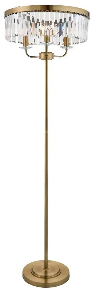 Lampadar Endon 110644 CHESTERFIELD 3xE14/6W/230V alamă