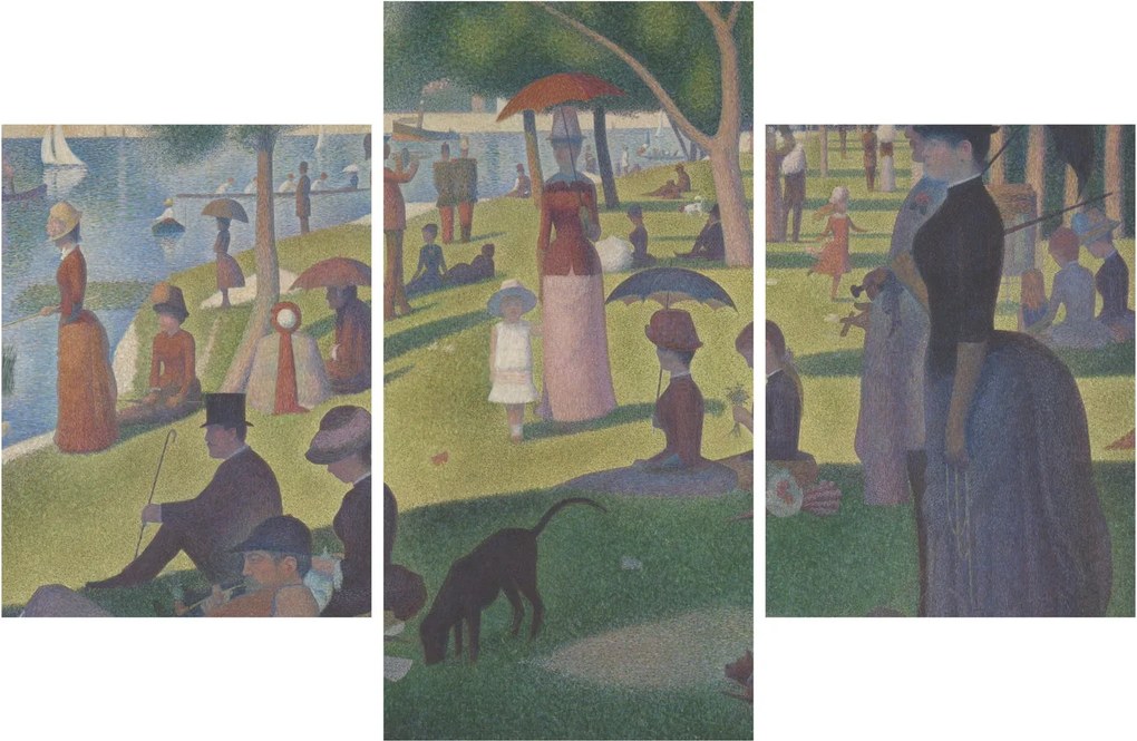 Tablou - Georges Seurat, A Sunday on La Grande Jatte, reproducere (90x60 cm)