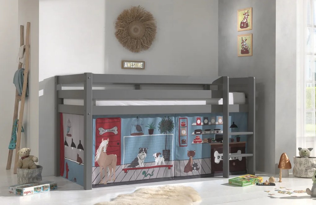 PINO PAT SEMI-INALT și perdea Pet Shop.