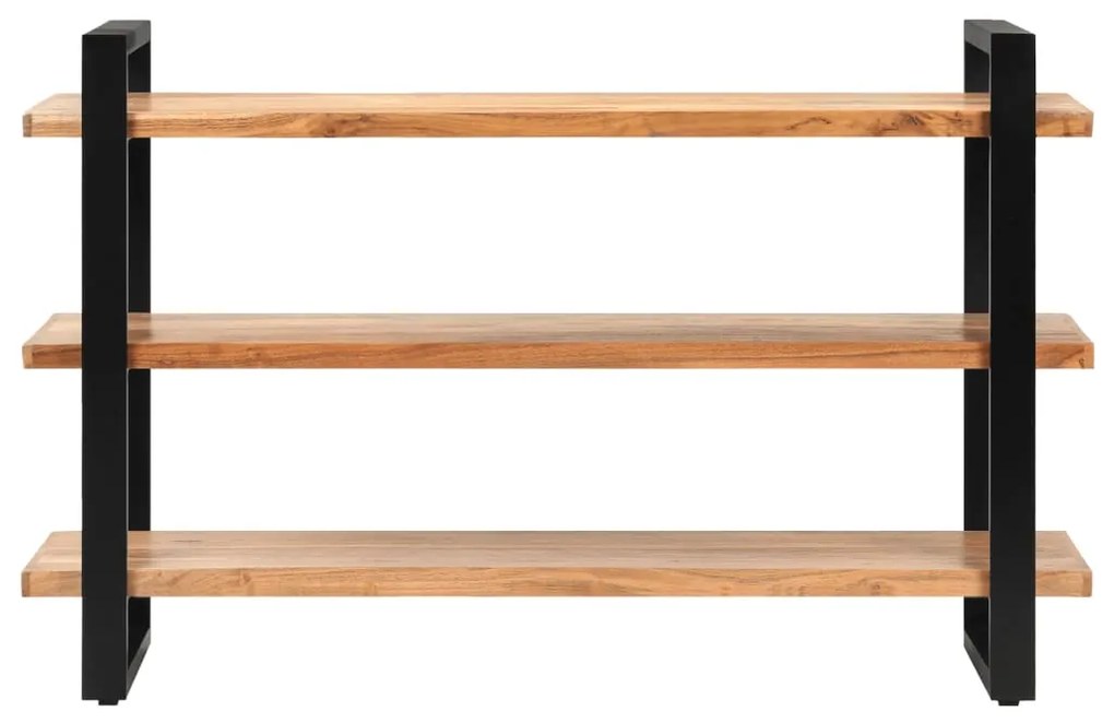321071 vidaXL Servantă cu 3 rafturi, 120 x 40 x 75 cm, lemn masiv de acacia