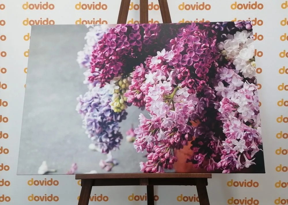 Tablou liliac în nuanțe de roz