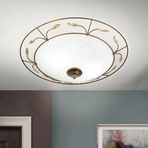 Plafonieră Orion DL 7-338/2 LUCA 2xE14/40W/230V d. 40 cm bronz/patină