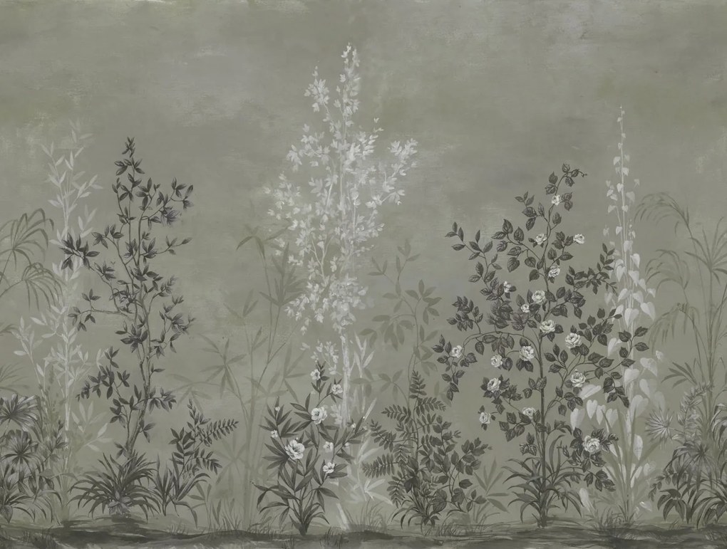 Fototapet, Chinoiserie Haze Green, Rebel Walls