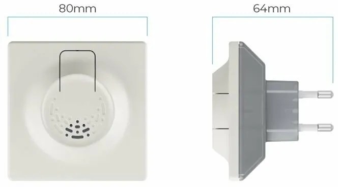 MITELESS® Home Ultrasonic Household Mite Repeller,gri