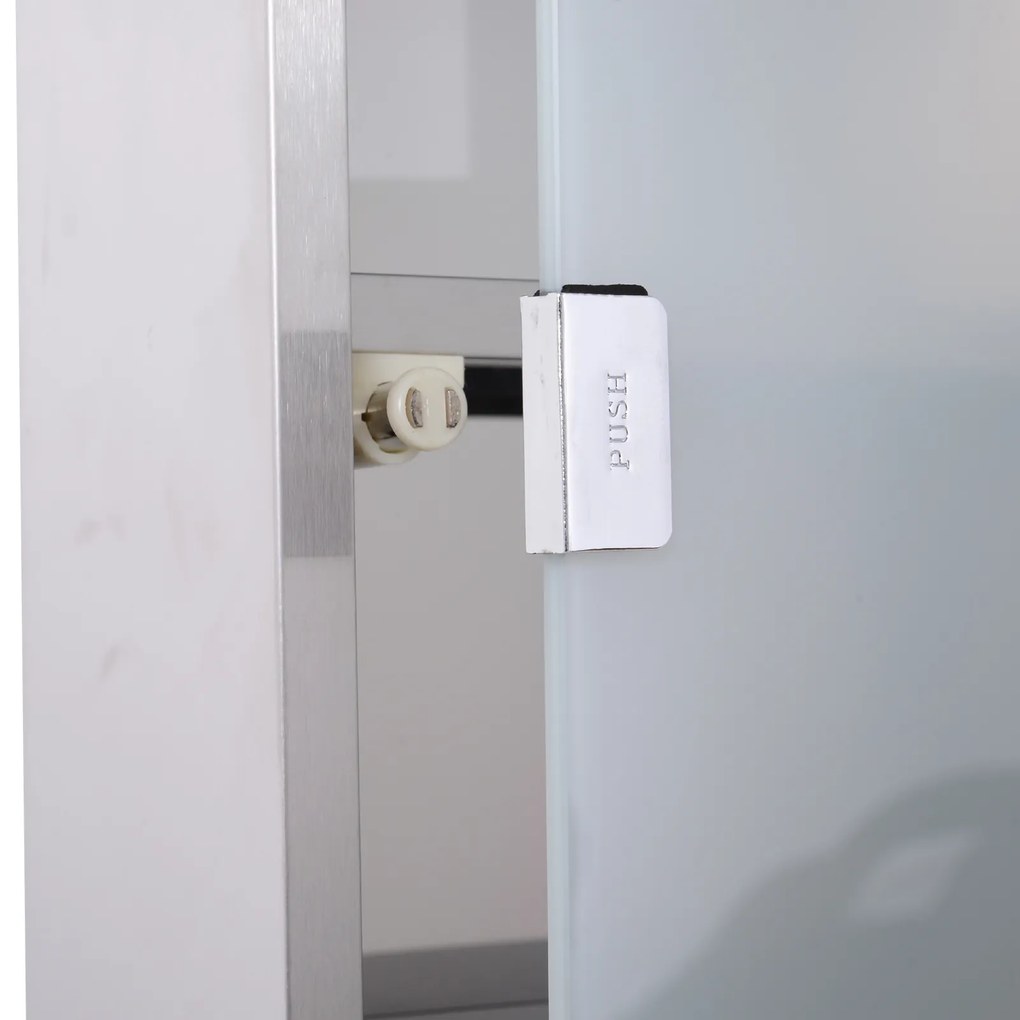 Dulap medicamente cu 4 rafturi HOMCOM, 30x12x60cm | Aosom Romania